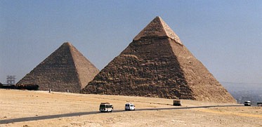 Pyramiden von Gizeh.