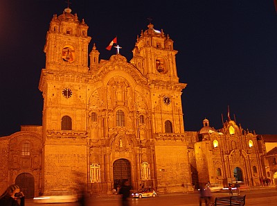 Cuzco bei Nacht.
