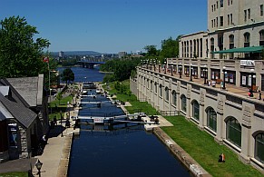 Rideau Canal Locks in Ottawa.