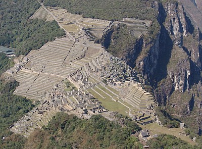 Blick auf den Machu Picchu.