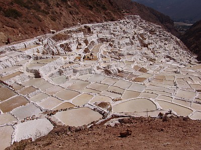 Salzgewinnung in Peru.