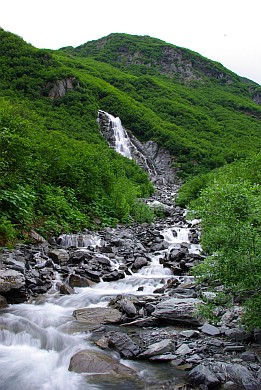 Idyllischer Wasserfall.