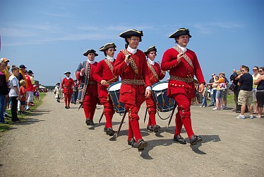 Parade im Fortress Louisbourg.