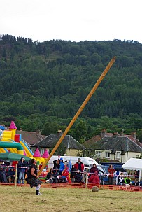 Caber Tossing bei den Highlandgames.