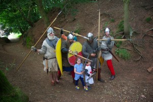 Stürmung der Normannen auf Beeston Castle.