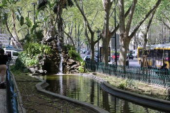 Brunnen in Lissabon.