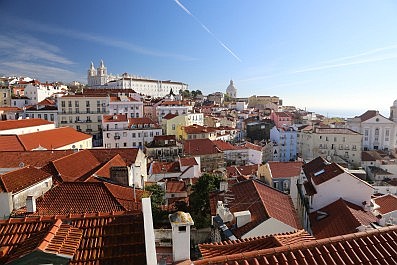 Blick über Lissabon.