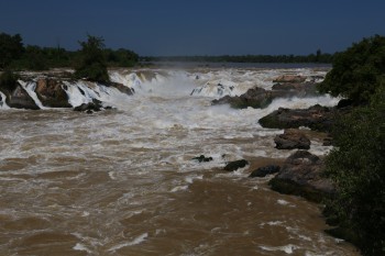Khone Phapheng Wasserfälle.