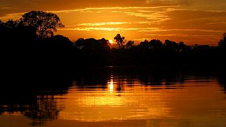 Die Sonnenaufgänge am Amazonas waren sehr schön.