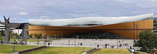 Die zentrale Stadtbücherei von Helsinki sollte ursprünglich sogar eine Sauna enthalten.