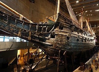 Die schwedische Galeone Vasa war (sehr) kurze Zeit eines der am stärksten bewaffneten Kriegsschiffe ihrer Zeit.